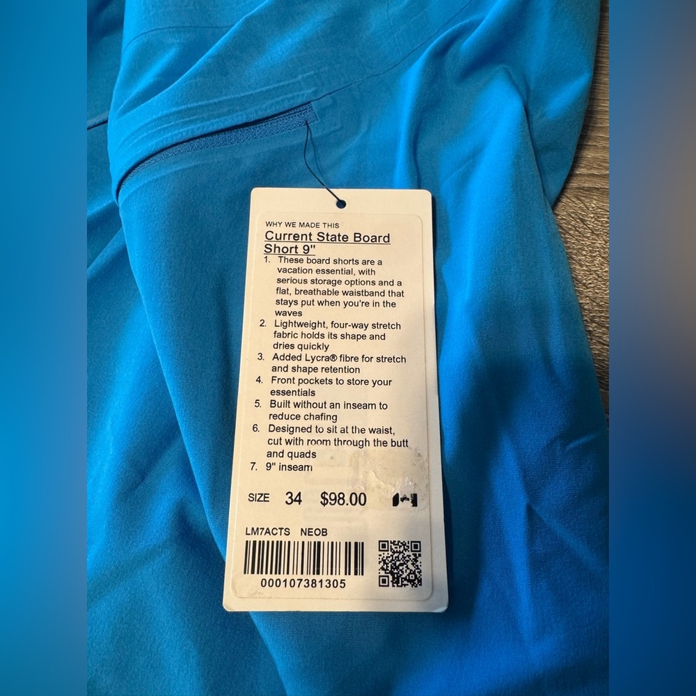 Lululemon Men's Current State Board Shorts lululemon (34) 9" - Picture 6 of 7